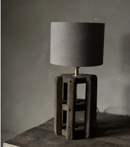 Lampe de table rustique en coton, style industriel, lumière d'appoint vintage, décoration de chambre à coucher et de salon de style ferme - Product Image 3