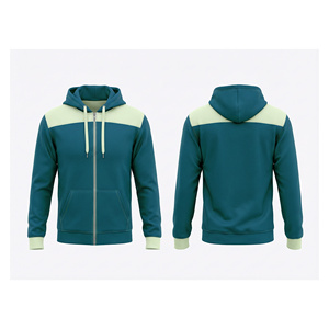 Sudadera con capucha lisa con cremallera completa para estampar, tela polar suave, proveedor mayorista de chaquetas con capucha para entrenamiento deportivo para hombres, mujeres y jóvenes - Product Image 5