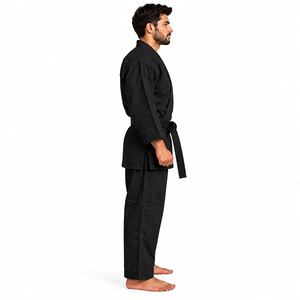 Traje de Karate de Lona Negra de 10 oz para Adultos, Uniforme de Artes Marciales de Algodón Premium, Karate Gi Personalizado OEM/ODM - Product Image 5