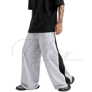 Pantalones de hombre de lona ligeros de doble cintura, holgados, formales, de corte suelto, acampanados, estilo urbano, impermeables, hechos en Pakistán, ¡los más vendidos! - Product Image 3
