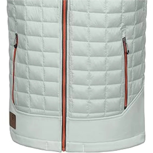Chaleco Acolchado Impermeable Gris Claro para Hombre, Cuello Alto, Cierre de Cremallera, Sin Mangas, Estilo Deportivo, ODM para Otoño - Product Image 6
