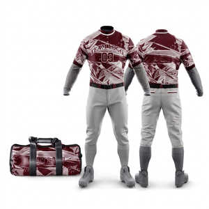 Conjunto Completo de Uniforme de Béisbol Estilo Cyberpunk Personalizado con Camiseta, Pantalones y Bolsa de Deporte con Logotipo Personalizado - Product Image 1