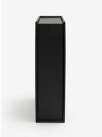 Ensemble de couteaux avec logo personnalisé, 3 pièces, acier inoxydable, manche noir, emballage cadeau haut de gamme, boîte rigide