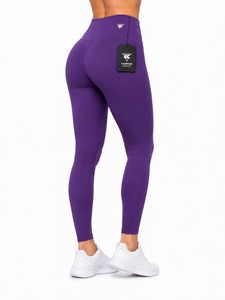 Leggings de sport/yoga/fitness taille haute en Spandex/Nylon, anti-bactériens, séchage rapide, effet froncé aux fesses, haute qualité, personnalisables pour femmes (OEM) - Product Image 4