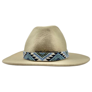 Cinta para Sombrero de Cuero Premium de 21 Pulgadas, Unisex, Hecha a Mano, con Cuentas y Cordón Decorativo Anudado, Accesorio para Sombrero Vaquero Occidental, Suministro al por Mayor - Product Image 4