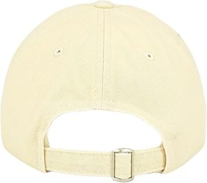 Gorra de Béisbol Beige Premium con Visera Marrón, 6 Paneles, Ajustable, Unisex, de Sarga, Color Sólido, Informal, para Primavera y Verano - Product Image 4