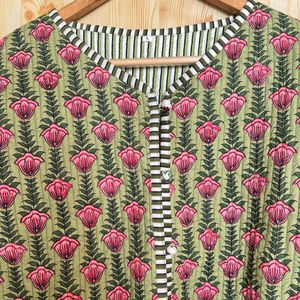 Edredón Acolchado Hecho a Mano en India, 100% Algodón Ecológico, Antiarrugas, Transpirable, de Secado Rápido, con Estampado Digital y Bolsillo Frontal, para Otoño/Invierno - Product Image 1