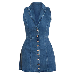 Vestidos de Mezclilla para Mujer, Tela al por Mayor, Cómodos, Personalizables, Muestra Gratis, Mejor Calidad - Product Image 1