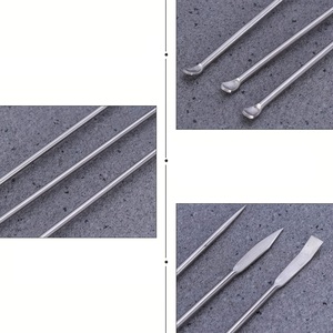 Espátula de laboratorio dental, cuchara microsampler, instrumentos de mezcla de doble punta, instrumentos quirúrgicos de acero inoxidable para manipulación. - Product Image 5