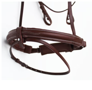 Brida para Caballo Ajustable Negra, Halter para Montar a Caballo, Cuero Duradero y Transpirable, Equipo Ecuestre - Product Image 4