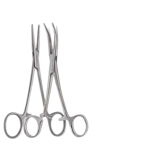 Pinces hémostatiques Kelly en acier inoxydable de qualité supérieure, droites/courbées, réutilisables, instrument chirurgical manuel certifié CE - Product Image 1