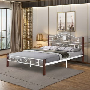 Muebles de dormitorio de diseño moderno de Malasia Domica, marco de cama de metal tamaño King doble Queen, muebles para el hogar, construcción de acero - Product Image 1
