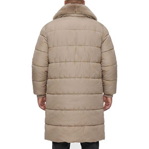 Veste d'hiver longue matelassée pour homme, coupe-vent, à capuche, zippée, épaisse et chaude, pour l'extérieur - Product Image 2
