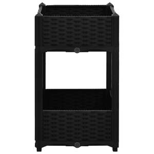 Jardinières et pots surélevés durables en polypropylène noir, 15,7 x 15,7 x 28,0 pouces - Product Image 3