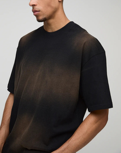 T-shirts pour hommes, coupe classique, 200g, poids lourd, personnalisés, 100% coton, effet délavé soleil - Product Image 3