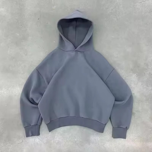 Sudaderas con capucha de felpa de primera calidad, estilo boxy, para hombre, de doble capa, para uso urbano, fabricante OEM, proveedor de marca privada. - Product Image 3