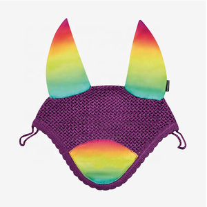Premium Mesh Horse Ear Bonnet Fly Hood with Comfortable Stretch Fabric for Training and Horse Show Events - Product Image 3
