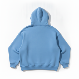 Sweat à capuche surdimensionné pour homme en jersey molletonné polyester/coton 400g, imprimé sérigraphié premium avec motif à pois en strass - Product Image 3