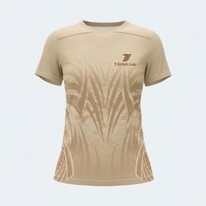 Camisetas Ligeras y Transpirables para Mujer, Diseño Tribal, Colores Sólidos, Alta Calidad, Nueva Llegada, Manga Corta, Tallas Grandes, Venta al Por Mayor - Product Image 3