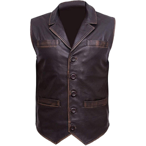 Gilet de motard noir pour homme, col montant, respirant, en polyester, coupe classique, couleur unie, tissu tissé - Product Image 3