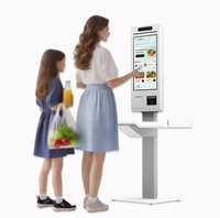 POS-система Android 11 с 10-точечным сенсорным экраном, сканером, принтером, Bluetooth/WiFi для супермаркетов, ресторанов быстрого питания, самообслуживания