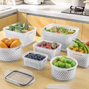 Set di 4 Contenitori Rimovibili per Frutta, per Organizzare Prodotti Freschi nel Frigorifero - Product Image 2