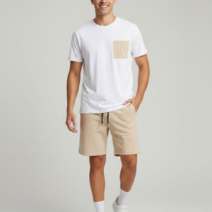 Conjunto de pantalones cortos para hombre para un estilo de vida activo, ajuste cómodo y flexible, adecuado para gimnasio, correr, entrenamiento, verano o uso diario informal - Product Image 1