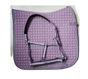 Tapis de selle pleine grandeur Tapis de selle de cheval Ensemble en coton Fabricant de tapis de selle équestre avec logo personnalisé - Product Image 1