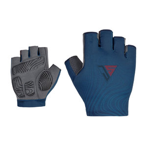 Guantes de ciclismo para hombre, antideslizantes, transpirables, hechos de tela elástica de poliéster, cuero sintético, estampado de silicona - Product Image 3