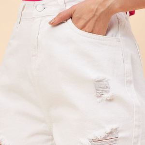 Women's Wholesale Fashion Streetwear Straight Leg <b>Shorts</b> <b>High</b> <b>Waist</b> Long Sexy Denim <b>Jean</b> <b>Shorts</b> for Women - Product Image 2