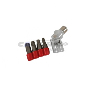 TAIWAN CALIBRE 5pc 3/8” Dr Universal Joint <b>Star</b> Bit Set with 4pc Changeable Bits - Product Image 1