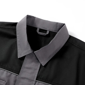 OEM Protective Industrial Workwear Clothes Heavy Duty Durable Multi Pocket Reinforce Elbow Zip Up Safety <b>Jacket</b> Mechanical Coat - Product Image 3