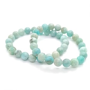 Pulsera de Apatita Azul de 8mm con Cuentas Redondas, Elástica, Pulida, Joyería de Piedras Preciosas, Accesorio de Cristal Ecológico Feng Shui - Product Image 3