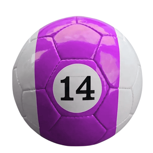 Ballon de football promotionnel, logo personnalisé, cuir PU PVC de haute qualité, cousu à la machine, vente en gros bon marché, OEM, football imprimé - Product Image 5