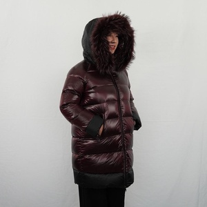 Veste d'hiver chaude pour femmes, veste courte matelassée colorée avec fermeture éclair, col montant, coupe ajustée, manteau d'hiver rembourré - Product Image 6