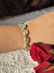 Top Quality 925 Sterling Silver Natural Multi Gemstone <b>Bracelets</b> Unique Design 925 Silver Jewelry Manufacturer Women's <b>Bracelet</b> - Product Image 4