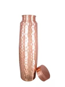 Botella de Agua Artesanal de Cobre Puro, Ecológica, con un Diseño Increíble, Patrones Únicos, Beneficios para la Salud Ayurvédica - Product Image 6