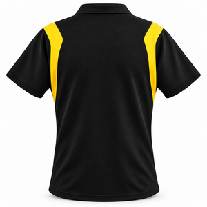 Polo de travail pour homme avec logo personnalisé, manches courtes, empiècements contrastés, tissu piqué, uniforme pour le personnel d'atelier, vêtements pour ouvriers industriels - Product Image 2
