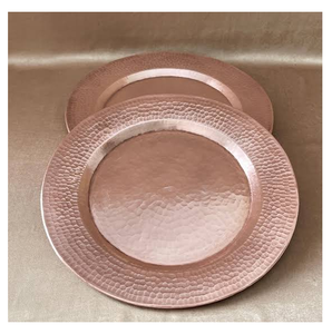 Plato de cobre para servir, vajilla segura, plato de cobre ecológico para mesa. - Product Image 3