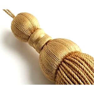 Frange en fil torsadé argenté de haute qualité, garnitures à franges faites à la main pour accessoires de cérémonie - Product Image 3