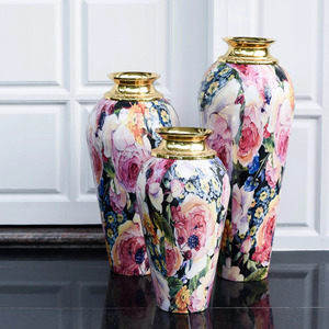 Vases à fleurs modernes en fer forgé à motifs imprimés, idéaux pour la décoration de la maison, du jardin et de la table – Nouveauté très prisée - Product Image 4