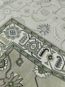 Tapis Oushak noué à la main de qualité supérieure, tapis en laine à motifs floraux roses, 8x10 pieds, style vintage, grands tapis pour salon, décoration intérieure, MOQ 1 pièce - Product Image 6