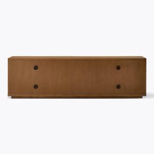 Midcentury <b>Wood</b> <b>Storage</b> <b>Cabinet</b> with Flat Panel Doors Stylish Living Room Sideboard for Home Bedroom and Entryway - Product Image 3