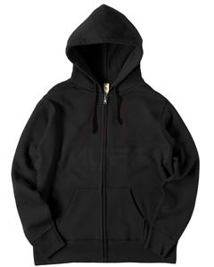 Venta al por mayor de los hombres personalizables de invierno Casual Regular Fit cremallera-Up Fleece Hoodie 100% algodón moda estampado Color sólido Puff Hooded - Product Image 1