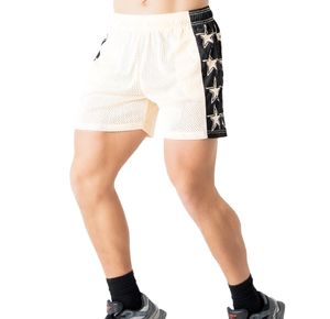 Shorts de basket personnalisés, broderie personnalisée et logo imprimé, shorts de basket en mesh pour hommes - Product Image 5