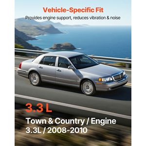ชุดเปลี่ยนชุดยึดเครื่องยนต์และเกียร์ FAW LS400 จำนวน 4 ชิ้น ใช้ได้กับ Chrysler Town Country 3.3L ปี 2008-2010 - Product Image 6