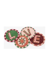 Unique Handcrafted Embroidery <b>Beaded</b> <b>Coaster</b> with Artistic Beadwork for Dining Table Coffee Table and Living Room Decor - Product Image 6