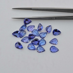 6x9mm naturel tanzanite en forme de poire pierre précieuse en vrac pour bijoux de mode IGI certifié bleu Royal tanzanite pierres calibrées vente - Product Image 3