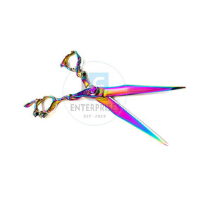 กรรไกรตัดผมสแตนเลส น้ำหนักเบา ทนทาน ใช้ซ้ำได้ หลายสี ขายดีที่สุด - Product Image 4