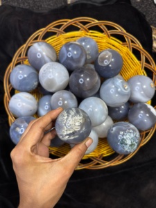 Esfera de Cristal de Ágata Gris Rayada Pulida de Primera Calidad, Bola de Piedra Preciosa Natural, Colección de Gemas, Sanación Reiki, Decoración del Hogar - Product Image 5